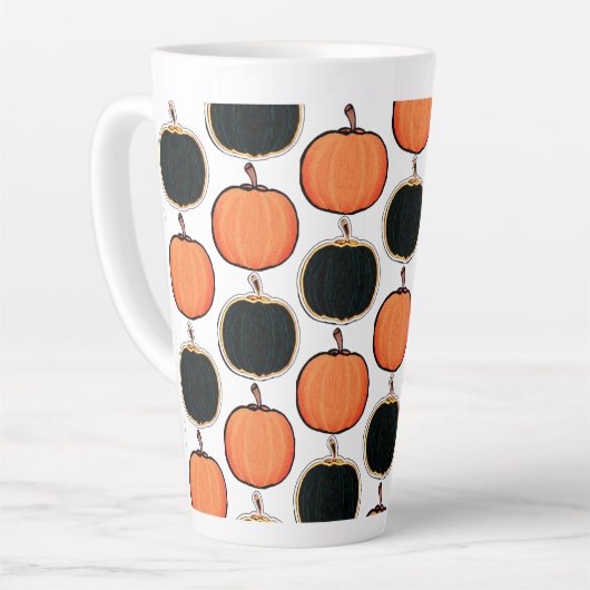 Halloween/citrouille Latte Mug (Angle gauche)