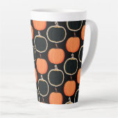 Halloween/citrouille Latte Mug (Angle droit)