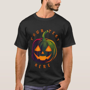 Halloween Citrouille Vibes design T-shirt