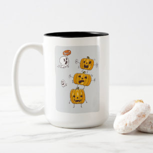 Halloween Citrouilles et Fantômes Mug