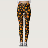 Halloween Citrouilles Leggings (Devant)