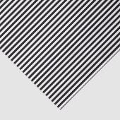 Halloween Classic Black White Horizontale Stripes Tissuepapier (Detail)