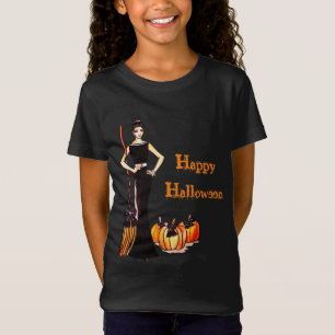 Halloween Classic Elegant Black Dress Mode T-shirt