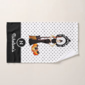 Halloween Classic Elegant Long Black Dress Mode Bad Handdoek (Handdoek)