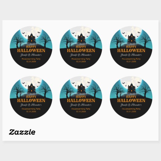 Halloween Classic Round Sticker (Vel)