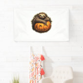 Halloween Classic T-Shirt met Luiaard thema Spandoek (Insitu)