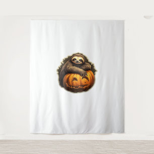 Halloween Classic T-Shirt met Luiaard thema Wandkleed