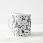Halloween classique Imprimer le café Mug (Devant gauche)