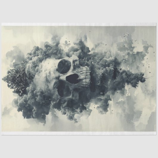 Halloween Cloud Skeleton Decoupage Tissuepapier (Voorkant)