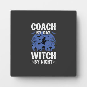 Halloween Coach overdag Heks 's nachts Design Fotoplaat