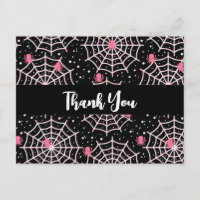 Halloween Cobwebs & Spiders Pattern Hartelijk dank