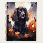Halloween Cocker Spaniel Avec Citrouilles (Devant)