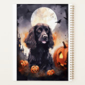 Halloween Cocker Spaniel Avec Citrouilles (Dos)