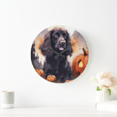 Halloween Cocker Spaniel met pompoenen Grote Klok (Huis)