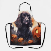 Halloween Cocker Spaniel met pompoenen Schort (Voorkant)