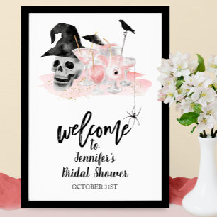Halloween Cocktail Bruidsfeest Welkomstbord Poster