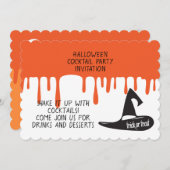 Halloween Cocktail Night Party Uitnodiging (Voorkant / Achterkant)