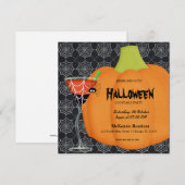 Halloween Cocktail Party Kaart (Voorkant / Achterkant)
