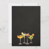 Halloween Cocktail Party Kaart (Achterkant)