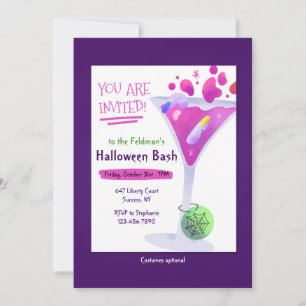 Halloween Cocktail Party Kaart