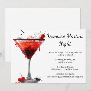 Halloween cocktail party   Vampire Martini Kaart