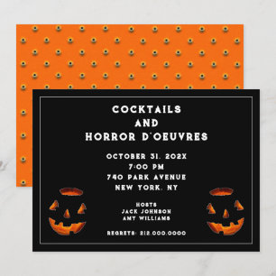 Halloween Cocktailparty Uitnodiging