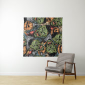 Halloween colorful elements seamless pattern with  wandkleed (In Situ (horizontaal))