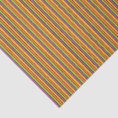 Halloween Colors Striped Patroon Tissuepapier (Detail)
