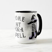 Halloween Come Sit voor een Spell Mok (Voorkant rechts)