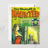  Halloween Comic Book Briefkaart (Voorkant / Achterkant)