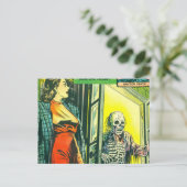  Halloween Comic Book Briefkaart (Staand voorkant)