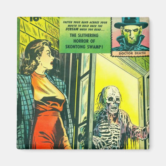 Halloween Comic Book Magneet (Voorkant)