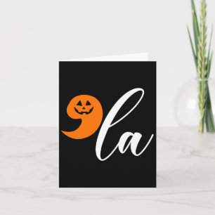 Halloween Comma La Funny Pumpkin Kamala Harris Pre Kaart