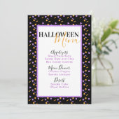Halloween Confetti Sprinkles Anniversaire Menu (Debout devant)