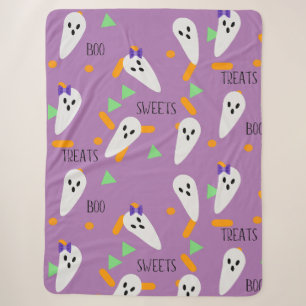 Halloween-confetti strooideeeltjes spookachtige tr sherpa deken