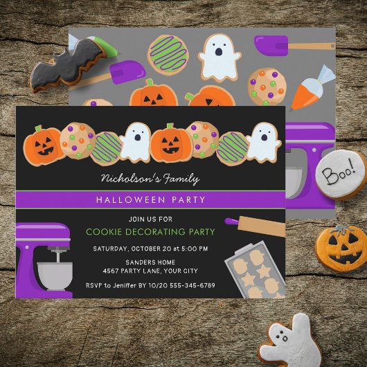 HALLOWEEN COOKIE INVITATION