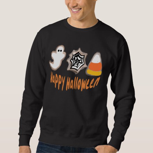 Halloween Cookies Baker Baking Black Sweatshirt (Voorkant)