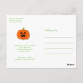 HALLOWEEN COOKIES FOTO BRIEFKAART (Achterkant)