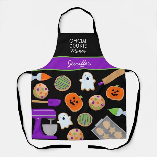 HALLOWEEN COOKIES Tout-En Imprimer Tablier (Recto)