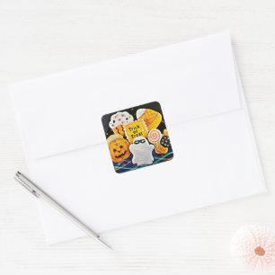 Halloween Cookies! Vierkante Sticker
