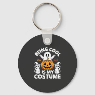 Halloween Cool Zijn Is Mijn Kostuum Spook Ontwerp Sleutelhanger