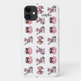 Halloween Coquette Bulldog Bow pompoen iPhone 11 iPhone 11 Hoesje