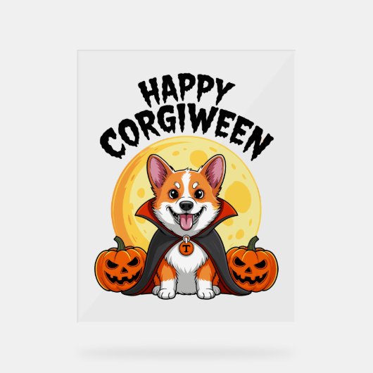 Halloween Corgiween, Chien de Corgi Éffrayant (Recto)