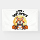 Halloween Corgiween, Spooky Corgi Dog Spandoek (Horizontaal)