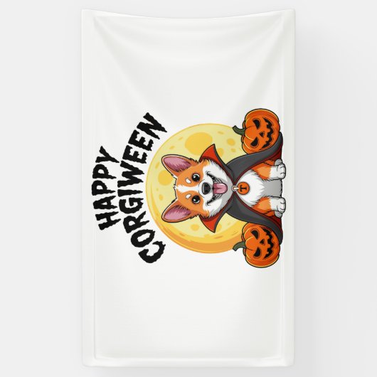 Halloween Corgiween, Spooky Corgi Dog Spandoek (Verticaal)
