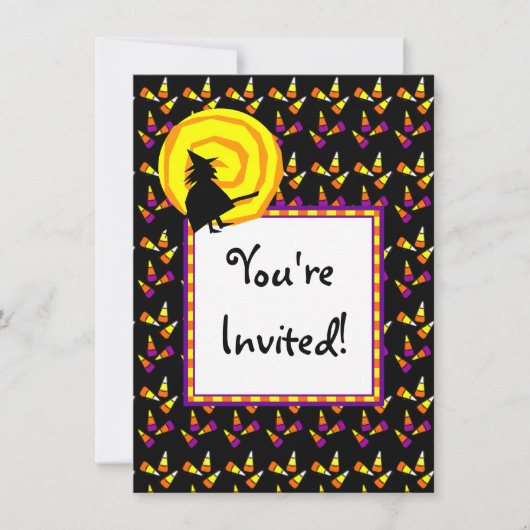 Halloween Corn Corn Custom Party Invitations (Devant)