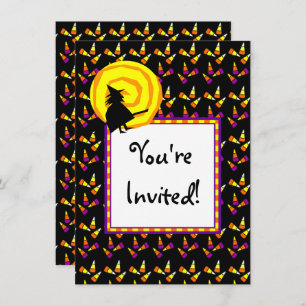Halloween Corn Corn Custom Party Invitations