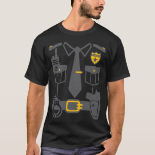Halloween Correctional Police Officer Kostuum T-shirt