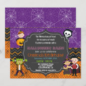 HALLOWEEN COSTUME ANNIVERSAIRE FÊTE INVITATION (Devant / Derrière)
