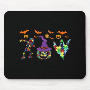 Halloween costume Autism Awareness Pumpkin Witch P Muismat